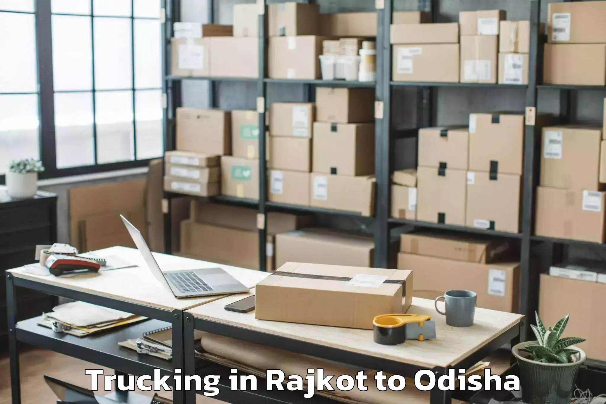 Hassle-Free Rajkot to Odagaon Trucking